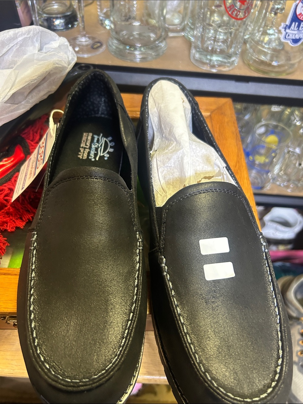 BOBS from Skechers Black Slip-On Loafers